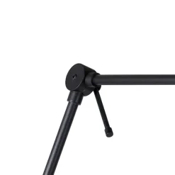 QAZQA Wandleuchten|Wohnzimmerlampen*Wandleuchte schwarz mit Rattanschirm 50 cm verstellbar - Blitz