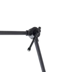 QAZQA Wandleuchten|Wohnzimmerlampen*Wandleuchte schwarz mit Rattanschirm 50 cm verstellbar - Blitz