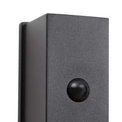 QAZQA Gartenbeleuchtung|Led-Außenleuchten*Wandleuchte schwarz 4-Stufen-Sensor magnetisch inkl. LED wiederaufladbar - Sandy