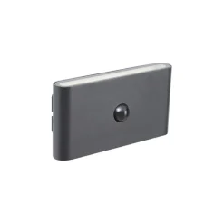 QAZQA Gartenbeleuchtung|Led-Außenleuchten*Wandleuchte schwarz 4-Stufen-Sensor magnetisch inkl. LED wiederaufladbar - Batt