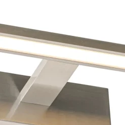 QAZQA Badezimmerlampen|Led-Wandleuchten*Wandleuchte Stahl 62 cm inkl. LED IP44 - Jerre