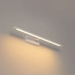 QAZQA Badezimmerlampen|Led-Wandleuchten*Wandleuchte weiß 62 cm inkl. LED IP44 - Jerre