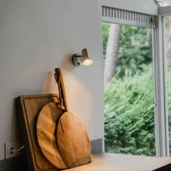 QAZQA Wandleuchten|Wohnzimmerlampen*Wandspot Stahl dreh- und neigbar mit Schalter - Karin 1