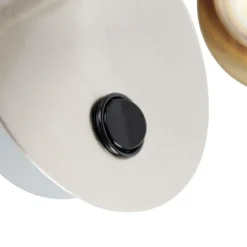 QAZQA Wandleuchten|Wohnzimmerlampen*Wandspot Stahl dreh- und neigbar mit Schalter - Karin 1