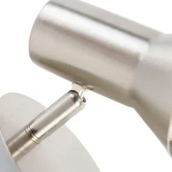 QAZQA Wandleuchten|Wohnzimmerlampen*Wandspot Stahl dreh- und neigbar mit Schalter - Karin 1