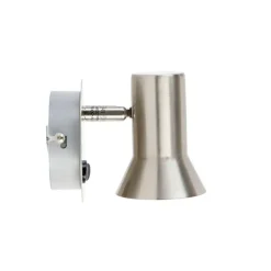 QAZQA Wandleuchten|Wohnzimmerlampen*Wandspot Stahl dreh- und neigbar mit Schalter - Karin 1