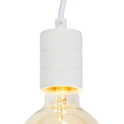 QAZQA Schlafzimmerlampen|Küchenlampen*Weiße Hängelampe für Schienensystem 1-phasig - Iconic Cavalux