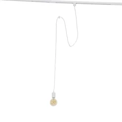 QAZQA Schlafzimmerlampen|Küchenlampen*Weiße Hängelampe für Schienensystem 1-phasig - Iconic Cavalux