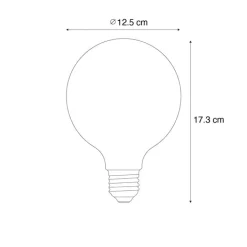 LUEDD Led Lampen*Weihnachts E27 LED Lampe G125 Klar 1.8W 100 lm