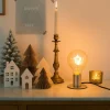 LUEDD Led Lampen*Weihnachts E27 LED Lampe Stern Filament G95 Amber 1.8W 50 lm 1800K