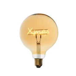 LUEDD Led Lampen*Weihnachts E27 LED-Glühbirne G125 Amber 3,4W 100 lm 1800K