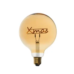 LUEDD Led Lampen*Weihnachts E27 LED-Glühbirne G125 Amber 3,4W 100 lm 1800K