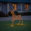 QAZQA Led-Außenleuchten|Gartenbeleuchtung*Weihnachts Rentier Braun Rattan inkl. LED IP44 - Glossie