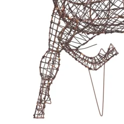 QAZQA Led-Außenleuchten|Gartenbeleuchtung*Weihnachts Rentier Braun Rattan inkl. LED IP44 - Glossie