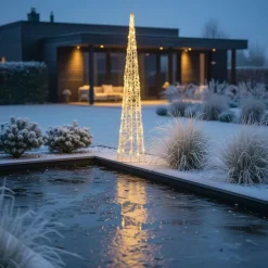 QAZQA Led-Außenleuchten|Gartenbeleuchtung*Weihnachtsbaum transparent 100 cm inkl. LED IP44 - Coni