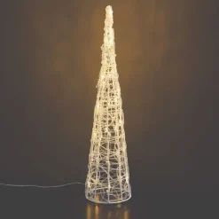 QAZQA Led-Außenleuchten|Gartenbeleuchtung*Weihnachtsbaum transparent 60cm inkl. LED IP44 - Coni