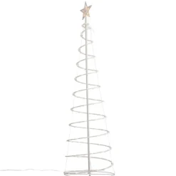 QAZQA Led-Außenleuchten|Gartenbeleuchtung*Weihnachtsbaum Weiß inkl. LED IP44 - Puno