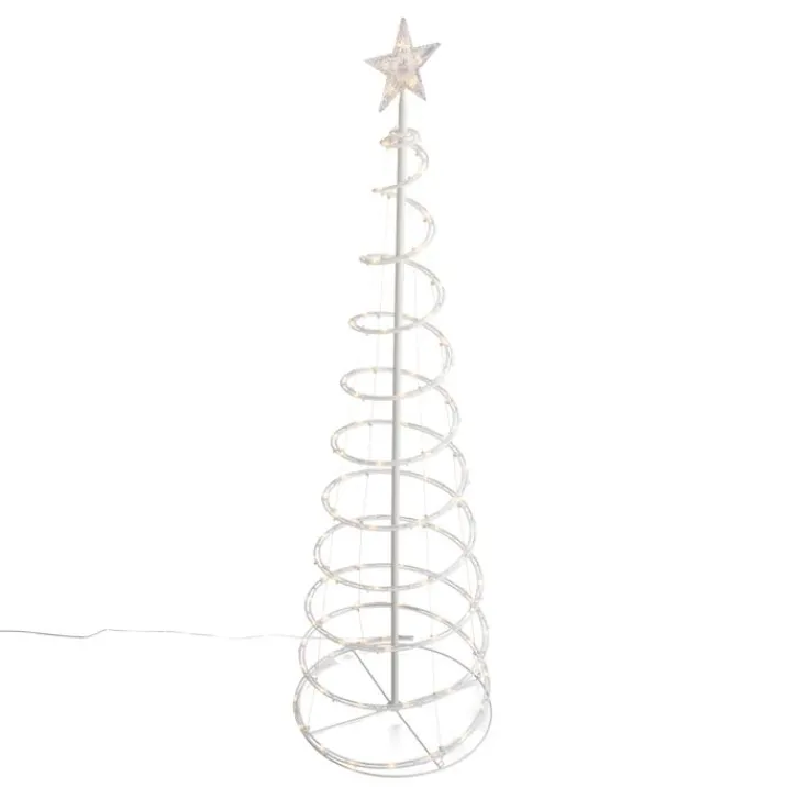 QAZQA Led-Außenleuchten|Gartenbeleuchtung*Weihnachtsbaum Weiß inkl. LED IP44 - Puno