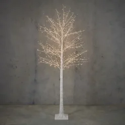 Luca Lighting Led-Außenleuchten*Weihnachtsbaum-Stehlampe weiß 180 cm inkl. LED mit Timer IP44 - Ki