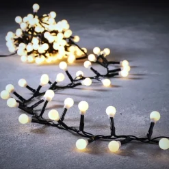 Luca Lighting Gartenbeleuchtung|Led-Außenleuchten*Weihnachtsbeleuchtung grün mit 550 LEDs weiß 14m IP44 - Comet