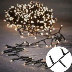 Luca Lighting Gartenbeleuchtung|Led-Außenleuchten*Weihnachtsbeleuchtung grün mit 700 LEDs weiß 14m IP44 - Prancer