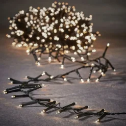 Luca Lighting Gartenbeleuchtung|Led-Außenleuchten*Weihnachtsbeleuchtung grün mit 700 LEDs weiß 14m IP44 - Prancer