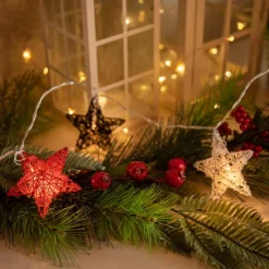 Newgarden Gartenbeleuchtung|Led-Außenleuchten*Weihnachts-Lichterkette für Außen 3,3 m inkl. LED 10-Lichter - Stellina