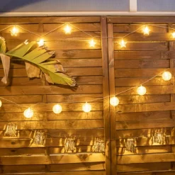 Newgarden Gartenbeleuchtung|Led-Außenleuchten*Weihnachts-Lichterkette für Außen 4,5 m inkl. LED 16-Lichter - Bianca