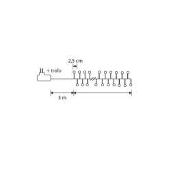 Luca Lighting Gartenbeleuchtung|Led-Außenleuchten*Weihnachts-Lichterkette grün mit 200 LEDs Multicolor 5m IP44 - Dasher