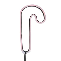 Luca Lighting Led-Außenleuchten*Weihnachts-Neon-Gartenstecker Rote Zuckerstange inkl. LED mit Timer IP44 - Fura