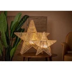 Newgarden Gartenbeleuchtung|Led-Außenleuchten*Weihnachts-Stehleuchte Braun 60cm inkl. LED IP54 Akku - Sisine