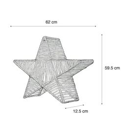 Newgarden Gartenbeleuchtung|Led-Außenleuchten*Weihnachts-Stehleuchte Braun 60cm inkl. LED IP54 Akku - Sisine
