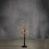 Luca Lighting Led-Außenleuchten*Weihnachts-Stehleuchte brauner Baum 120cm inkl. LED mit Timer IP44 - Ki
