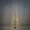 Luca Lighting Led-Außenleuchten*Weihnachts-Stehleuchte Schwarz Baum 150cm inkl. LED mit Timer IP44 - Caspar