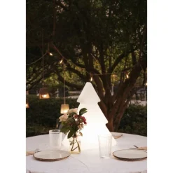 Newgarden Led-Außenleuchten*Weihnachts-Stehleuchte weiß 40cm inkl. LED Solar und Akku RGBW - Pinus