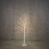 Luca Lighting Led-Außenleuchten*Weihnachts-Stehleuchte Weiß Baum 120cm inkl. LED mit Timer IP44 - Ki