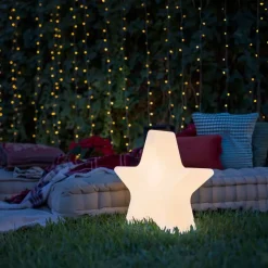 Newgarden Gartenbeleuchtung|Led-Außenleuchten*Weihnachts-Stehleuchte weiß 60 cm inkl. wiederaufladbarer RGBW-LED - Nova