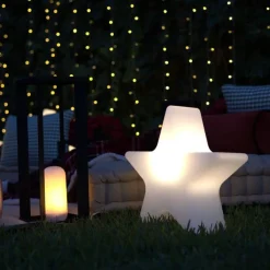 Newgarden Gartenbeleuchtung|Led-Außenleuchten*Weihnachts-Stehleuchte weiß 60 cm inkl. wiederaufladbarer RGBW-LED - Nova