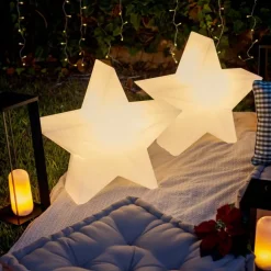 Newgarden Gartenbeleuchtung|Led-Außenleuchten*Weihnachts-Stehleuchte weiß 60 cm inkl. wiederaufladbarer RGBW-LED - Nova