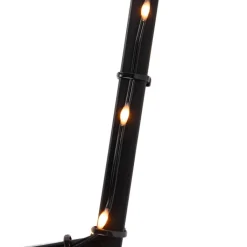 Luca Lighting Led-Außenleuchten*Weihnachtsstrahler Stern Weihnachten Schwarz 60cm inkl. LED IP44 mit Fernbedienung - Kas