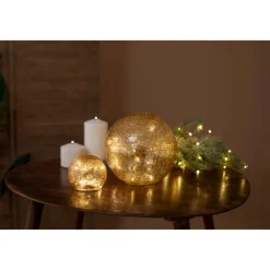 Newgarden Schlafzimmerlampen|Esszimmerlampen*Weihnachts-Tischleuchte Gold 20cm inkl. LED - Lua