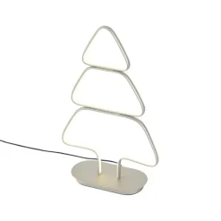 QAZQA Gartenbeleuchtung*Weihnachts-Tischleuchte Stahl Weihnachtsbaum inkl. LED - Arbre