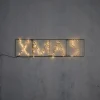 Luca Lighting Led-Außenleuchten*Weihnachts-Wandleuchte schwarz XMAS inkl. LED mit Timer IP44 - Yoro