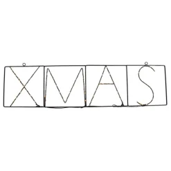 Luca Lighting Led-Außenleuchten*Weihnachts-Wandleuchte schwarz XMAS inkl. LED mit Timer IP44 - Yoro