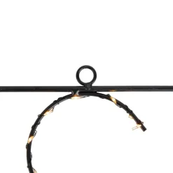 Luca Lighting Led-Außenleuchten*Weihnachts-Wandleuchte schwarz XMAS inkl. LED mit Timer IP44 - Yoro