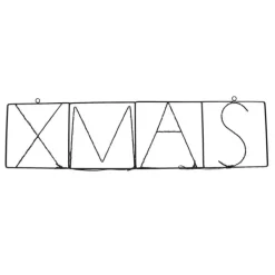 Luca Lighting Led-Außenleuchten*Weihnachts-Wandleuchte schwarz XMAS inkl. LED mit Timer IP44 - Yoro