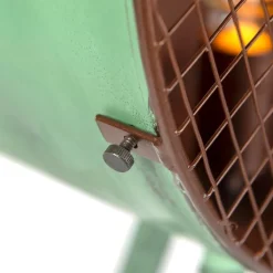 QAZQA Stehlampen|Wohnzimmerlampen*Weinlesestehlampe auf Bambusstativgrün mit Kupfer - Fass