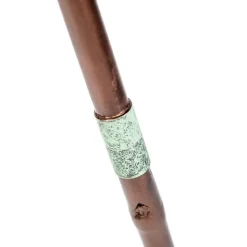 QAZQA Stehlampen|Wohnzimmerlampen*Weinlesestehlampe auf Bambusstativgrün mit Kupfer - Fass