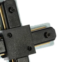 QAZQA Deckenstrahler|Aufbaustrahler*X-Kupplung für 1-Phasen-Schiene schwarz - Iconic