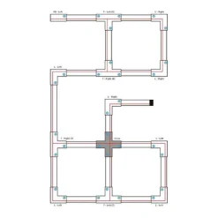 QAZQA Deckenstrahler|Aufbaustrahler*X-Verbinder für 3-Phasen-Schiene Schwarz - 3-Phasen